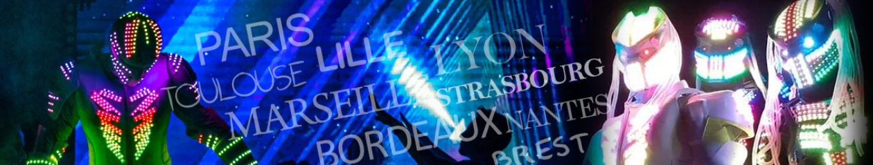 Robot led lumineux